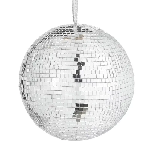 DISCO Koule 10 cm - stříbrná