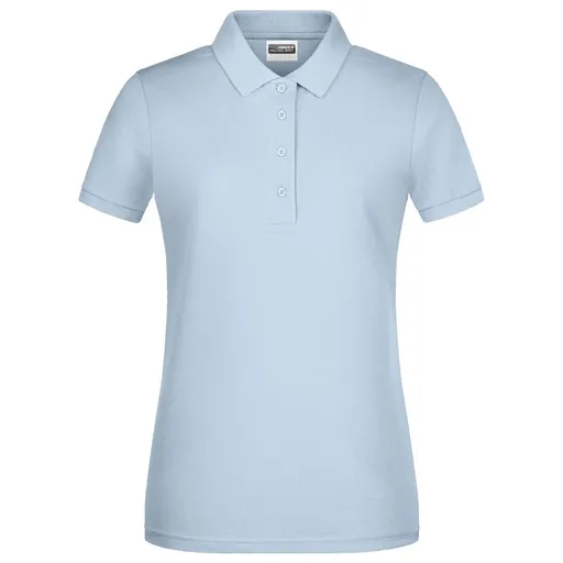 James & Nicholson (Daiber) Dámská polokošile z biobavlny 8009 - Světle modrá | XL