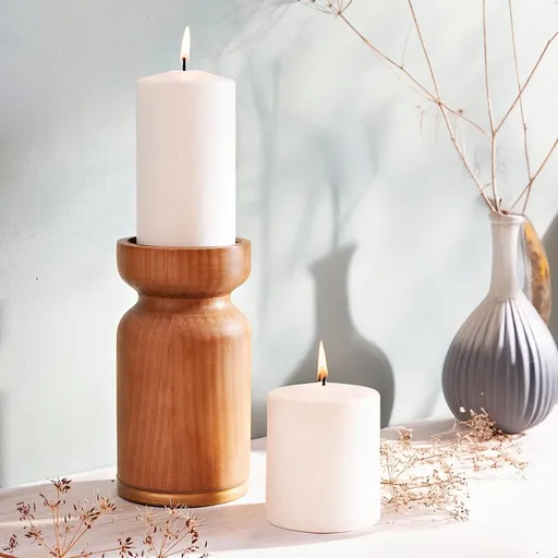 Weltbild Dřevěný svícen Legno, 18 cm