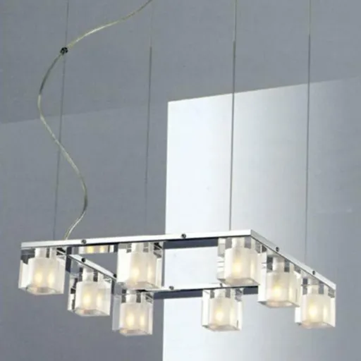 ACA Lighting závěsné svítidlo 8XG9 sklo W14408