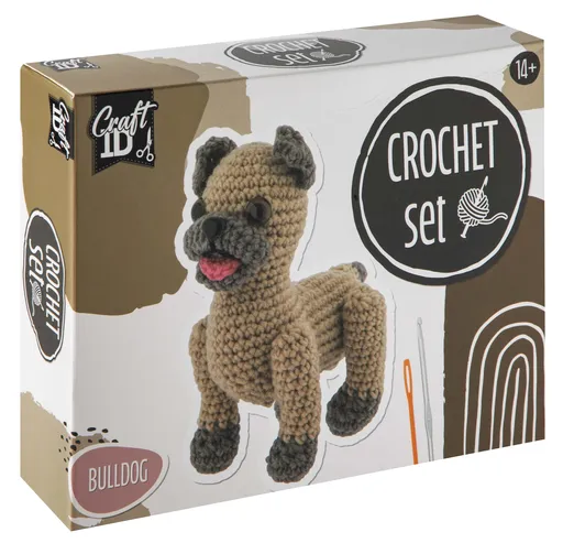 RMS Kreativní sada na háčkování 16cm buldog