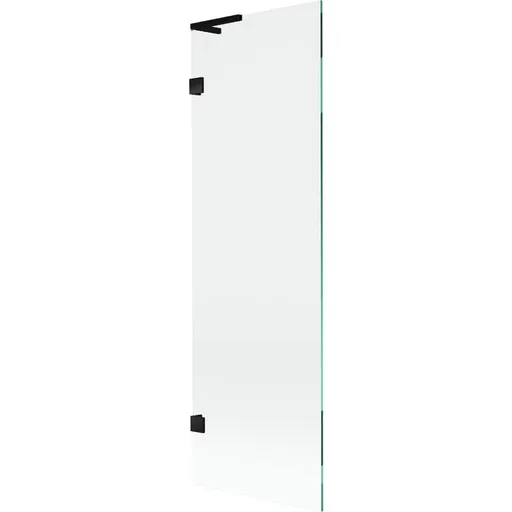 MEXEN/S Lunar L vanová zástěna FIX 60 x 150, transparent, černá 897L-060-000-70-00