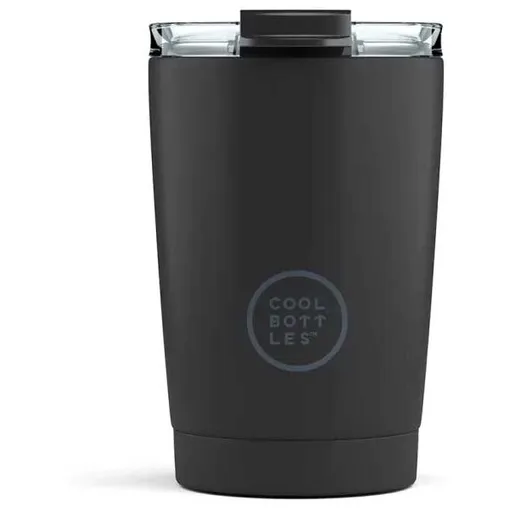 COOL BOTTLES TERMO 330 ML Nerezový termo hrnek, černá, velikost 330 ML