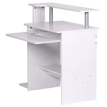 BRÜXXI Daren s výsuvnou klávesnicí 94 cm, bílý (SP1000002)