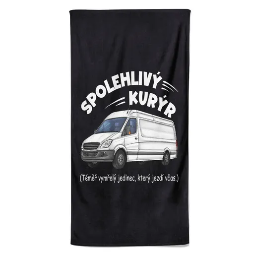 Osuška Spolehlivý kurýr (Velikost osušky: 100x170cm)