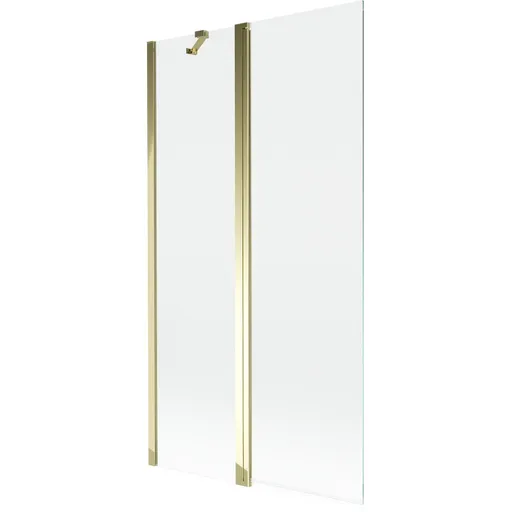 MEXEN MIST vanová zástěna 100x150 cm 6mm f+s, zlatá, čirá 8A9-100-011-50-00