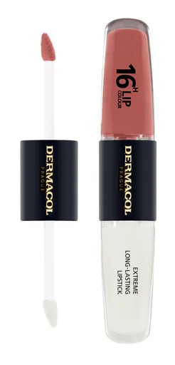 Dermacol Dlouhotrvající dvoufázová barva na rty a lesk 16H Lip Colour (Extreme Long-Lasting Lipstick) 4 + 4 ml 23