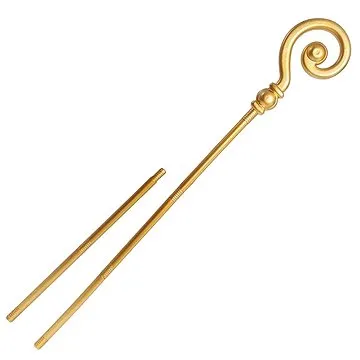 Hůl - berle Mikuláš zlatá - Vánoce (8434077169056)