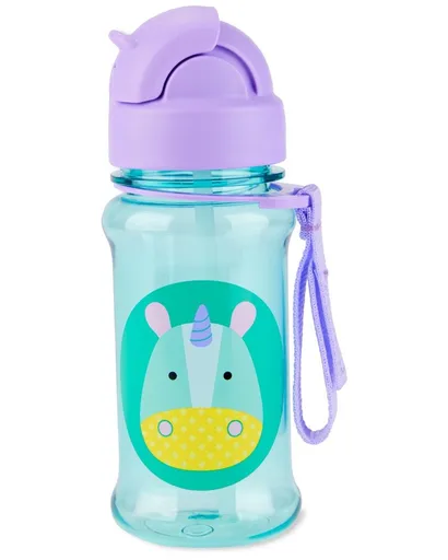 SKIP HOP Zoo tritan Láhev s brčkem 355ml Jednorožec 12m+