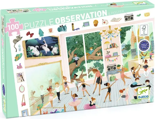 Vyhledávací puzzle Taneční škola 100 dílků