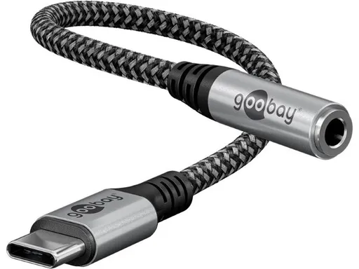 Adaptér GOOBAY 74056 USB-C/JACK 3,5mm (pro poslech hudby) - rozbaleno - bez orig. obalu