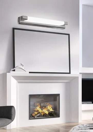 Nástěnná koupelnová lampa nad zrcadlem, chrom, LED pásek 5W Mia