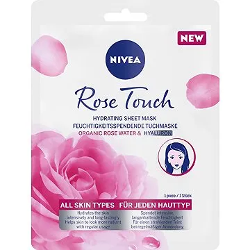NIVEA Rose Touch Textile mask 1 ks (9005800346854)
