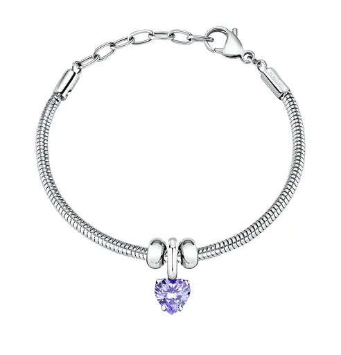 Morellato Půvabný ocelový náramek se srdíčkem Drops SCZ1345