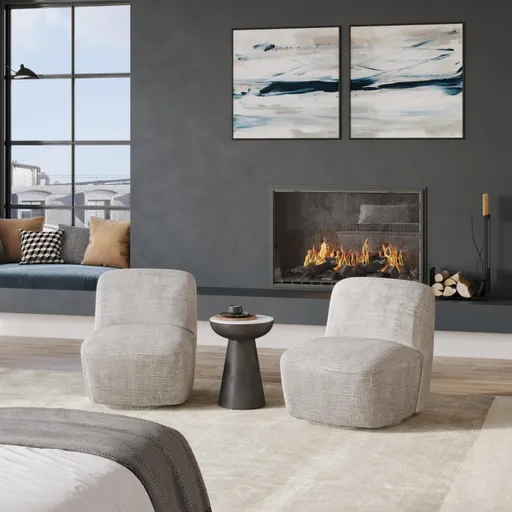 Leith LET74G Čalouněné otočné křeslo