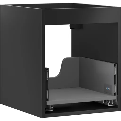 MEXEN Box-A skříňka pro umyvadlo 40, 1 šuplík, černá mat 91AX0-0400-470-1-71