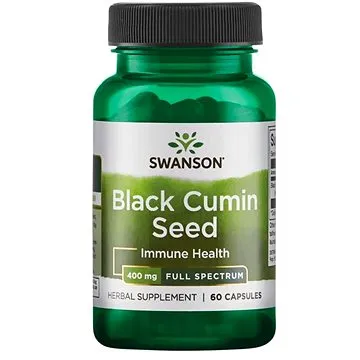 Swanson Black Cumin Seed (Černucha setá), 400 mg, 60 kapslí (87614113616)
