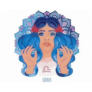 Diamondi - Diamantové malování - ŽENA VÁHY, 40x50 cm, Vypnuté plátno na rám (605093B)