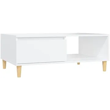 SHUMEE Konferenční stolek bílý 90 × 60 × 35 cm dřevotříska, 805995 (805995)