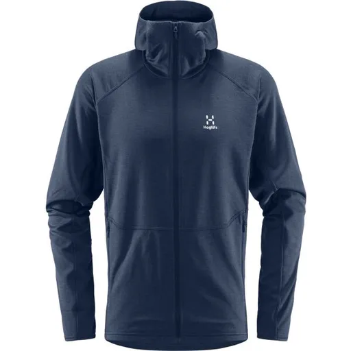 HAGLÖFS SKUTA HOOD Pánská mikina, tmavě modrá, velikost