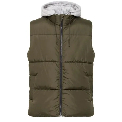 BLEND BHELWIN Pánská vesta, khaki, velikost