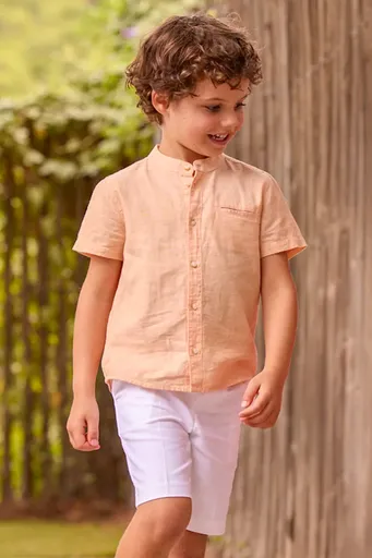 Dětské šortky s příměsí lnu Mayoral