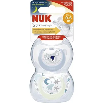 NUK Star Den&Noc 0–6 m, box kluk, 2 ks (BABY4976b)