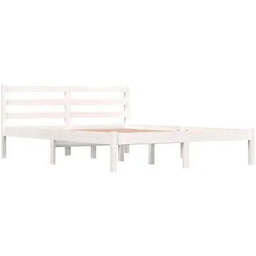 Shumee masivní borovice 120×190 cm bílý Small Double, 810401 (810401)