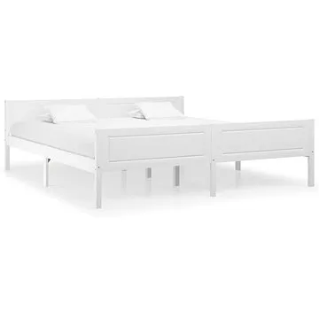 Shumee masivní borové dřevo bílý 180×200 cm , 322108 (322108)