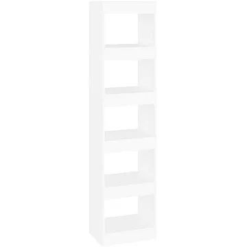 Shumee Knihovna / dělicí stěna bílá 40 × 30 × 166 cm (811628)