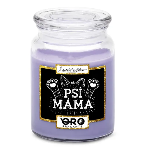 Svíčka Psí máma – tlapky (Vůně svíčky: Levandule)