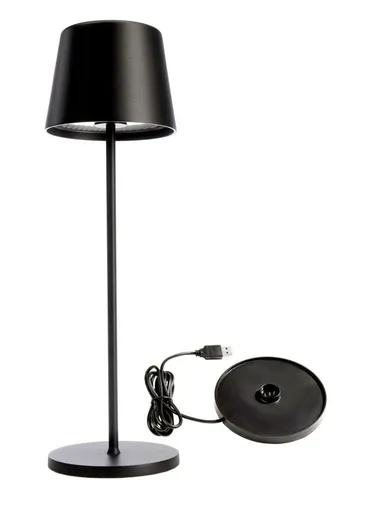 Light Impressions Deko-Light nabíjecí svítidlo - sada Canis černá + nabíjecí základna 620200