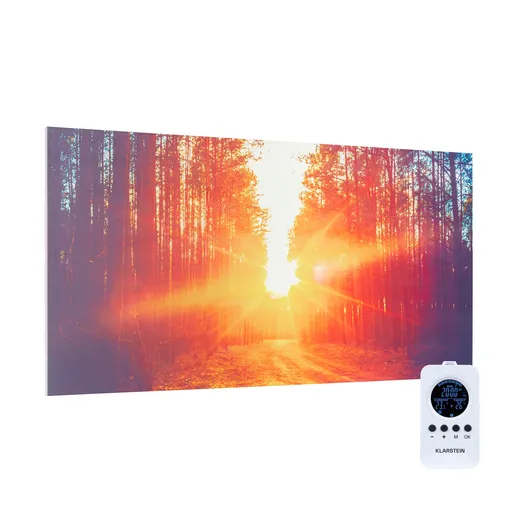 Klarstein Wonderwall Air Art Infinite, infračervený ohřívač, 120 x 60 cm, 720 W, obraz, na stěnu, dálkové ovládání