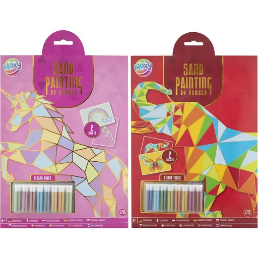 Pískové malování pomocí čísel A4 2 ks