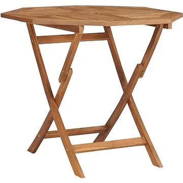 Skládací zahradní stůl 85 x 85 x 76 cm masivní teakové dřevo (47418)