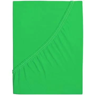 B.E.S. - Petrovice, s.r.o. Prostěradlo Jersey česaná bavlna MAKO - Jarní zelená 120 × 200 (2-010-0313)