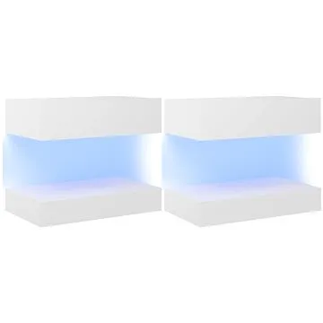 SHUMEE s LED osvětlením 2 ks bílé 60 × 35 cm  (804266)