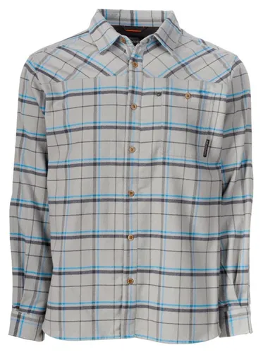 Grundéns košile steelhead flannel metal plaid - l