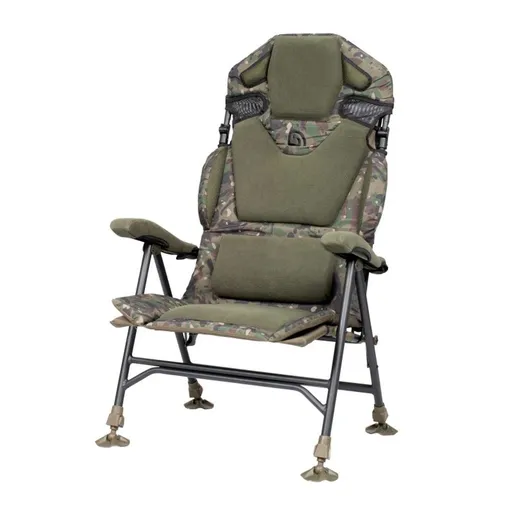 Trakker Křeslo komfortní s područkami Levelite Camo Longback Recliner,Trakker Křeslo komfortní s područkami Levelite Camo Longback Recliner