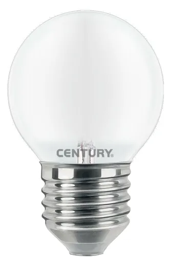 CENTURY LED FILAMENT MINI GLOBE SATEN 6W E27 4000K 806Lm 360d 45x80mm IP20 CEN INSH1G-062740