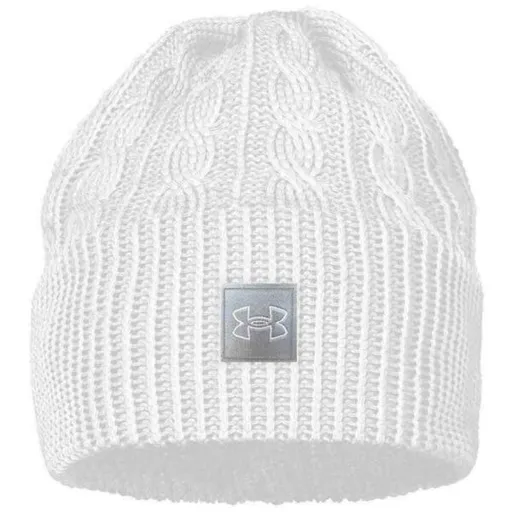 Under Armour HALFTIME CABLE Dámská čepice, bílá, velikost