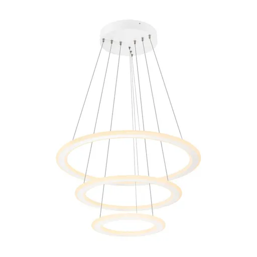 BIG WHITE (SLV) ONE FLAT závěsné svítidlo, triple, 300 cm, 2700/3000 K, DALI 2, Touch, bílá 1007702