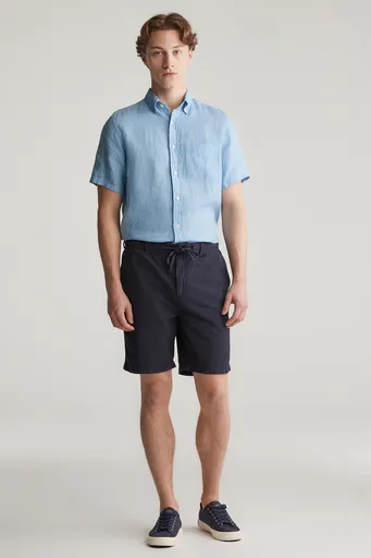 ŠORTKY GANT REG GMNT DYE SEERSUCKER SHORTS EVENING BLUE