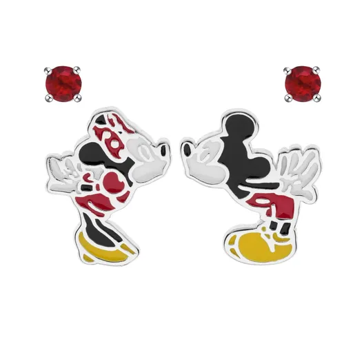 Disney Sada náušnic Mickey and Minnie Mouse SS00004SRRL.CS (2 páry náušnic)