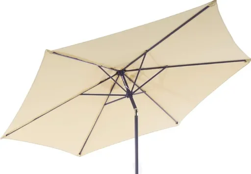 GardenMeister Kovový naklápěcí slunečník Djerba 180 cm - mandlová barva