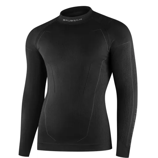 Pánské termo tričko na motorku Brubeck Cooler LS1654M černá XL