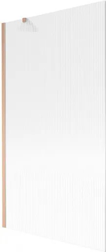 MEXEN/S Next vanová zástěna FIX 100 x 150, proužky, měď kartáčovaná 895-100-000-00-09-65