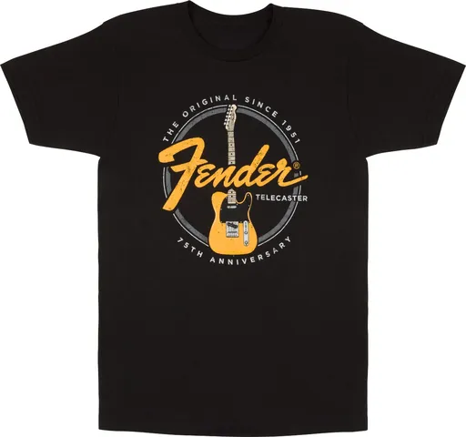 Fender Telecaster 75th Tele Tee Vintage Black XXL