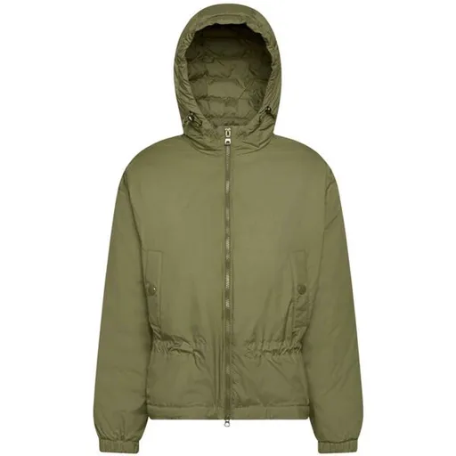 Geox W SPHERICA PARKA - RECYCLE PON Dámská bunda, khaki, velikost