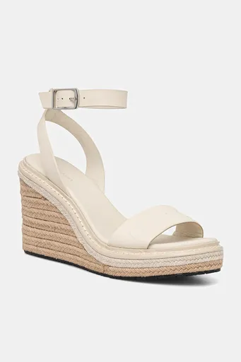 Kožené sandály Calvin Klein WEDGE SANDAL 70 - HE